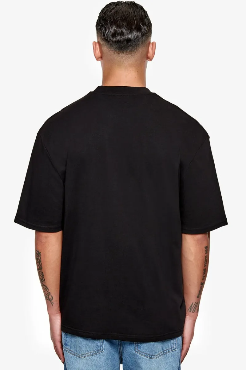 T-Shirt<Dropsize Heavy Oversize Puffer Print T-Shirt Black