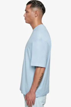 T-Shirt<Dropsize Heavy Oversize Puffer Print T-Shirt Baby Blue