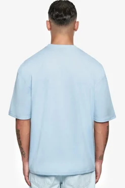 T-Shirt<Dropsize Heavy Oversize Puffer Print T-Shirt Baby Blue