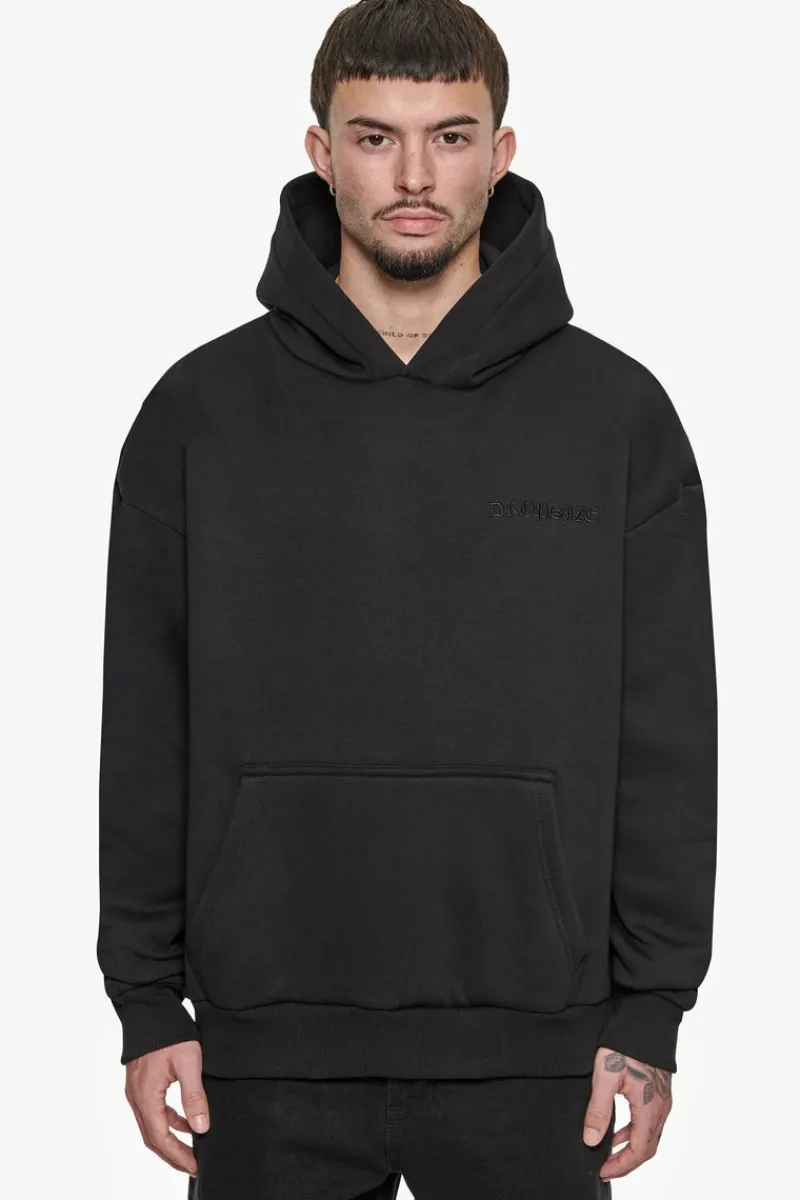 Hoodie<Dropsize Heavy Oversize Quadcrime Hoodie Black