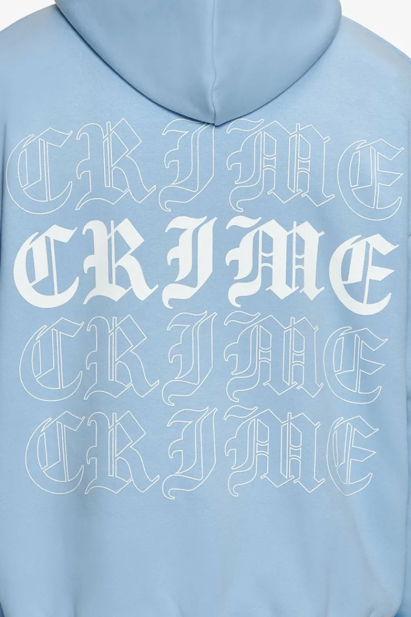 Hoodie<Dropsize Heavy Oversize Quadcrime Hoodie Baby Blue