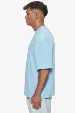 T-Shirt<Dropsize Heavy Oversize Quad Crime T-Shirt Baby Blue