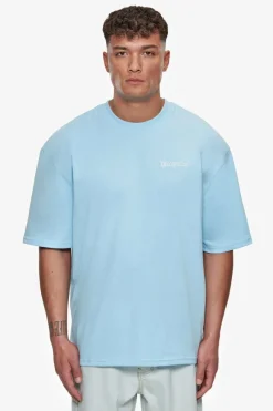 T-Shirt<Dropsize Heavy Oversize Quad Crime T-Shirt Baby Blue