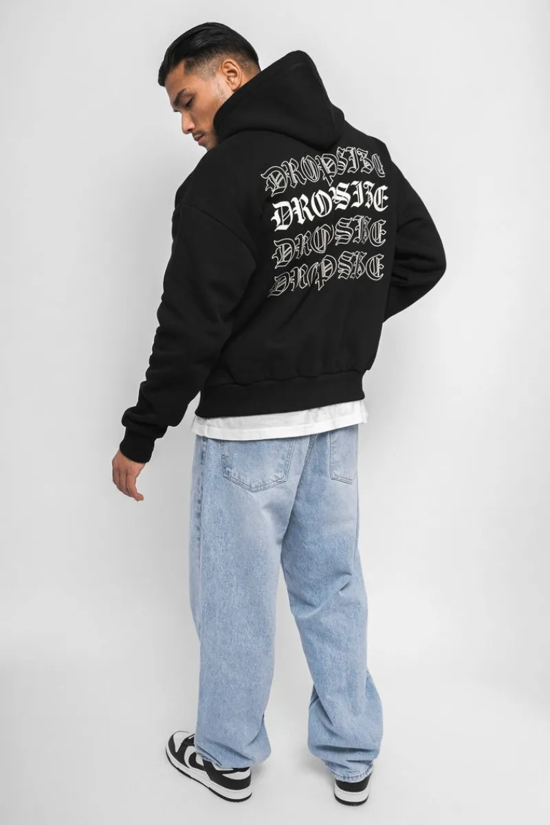 Hoodie<Dropsize Heavy Oversize Quatro Hoodie Black