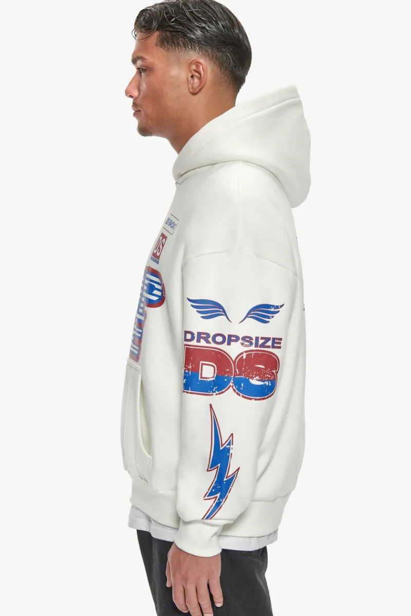 Hoodie<Dropsize Heavy Oversize Racing Hoodie Cream