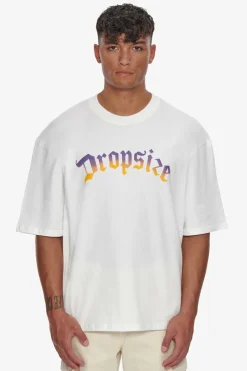 T-Shirt<Dropsize Heavy Oversize Rainbow T-Shirt Cream White