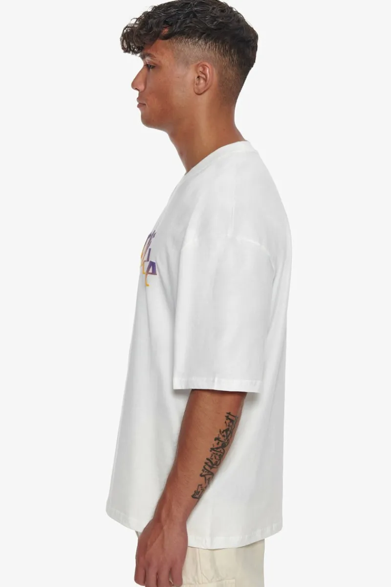 T-Shirt<Dropsize Heavy Oversize Rainbow T-Shirt Cream White
