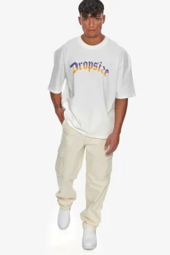 T-Shirt<Dropsize Heavy Oversize Rainbow T-Shirt Cream White