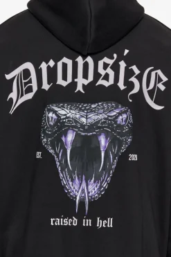 Hoodie<Dropsize Heavy Oversize Raised In Hell Hoodie Black