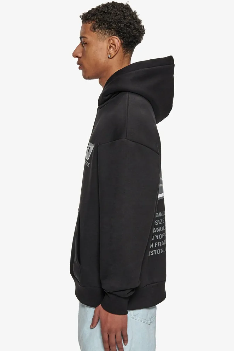 Hoodie<Dropsize Heavy Oversize Records Tour Hoodie Black