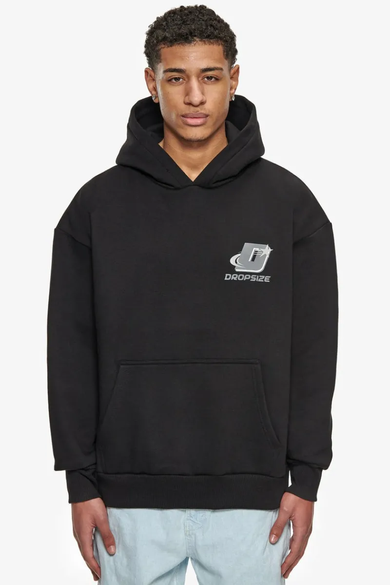 Hoodie<Dropsize Heavy Oversize Records Tour Hoodie Black