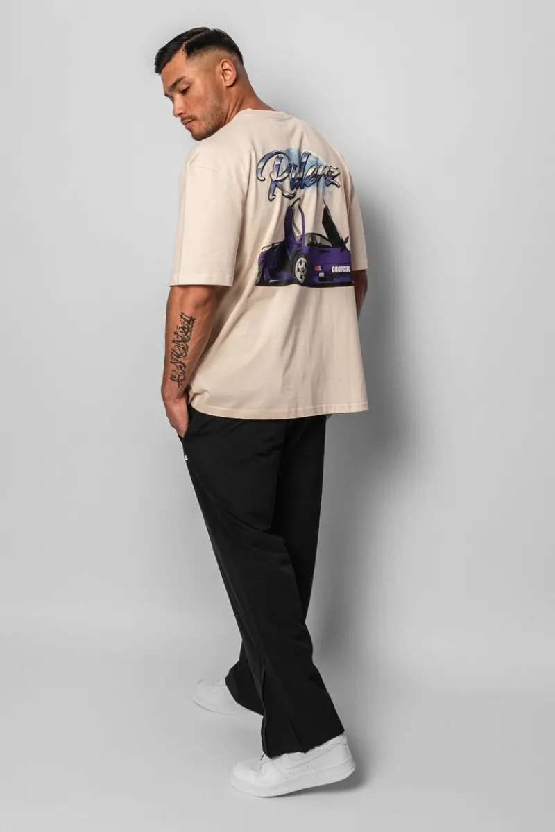 T-Shirt<Dropsize Heavy Oversize Riderz T-Shirt Coconut Milk