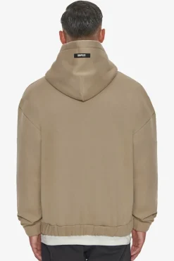 Hoodie<Dropsize Heavy Oversize Rubber Patch Hoodie Weathered Teak