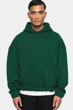 Hoodie<Dropsize Heavy Oversize Rubber Patch Hoodie Green