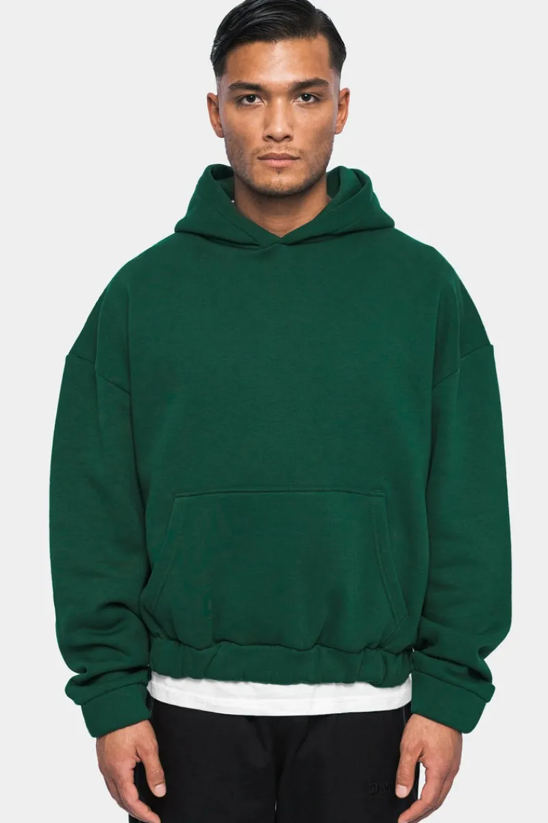 Hoodie<Dropsize Heavy Oversize Rubber Patch Hoodie Green
