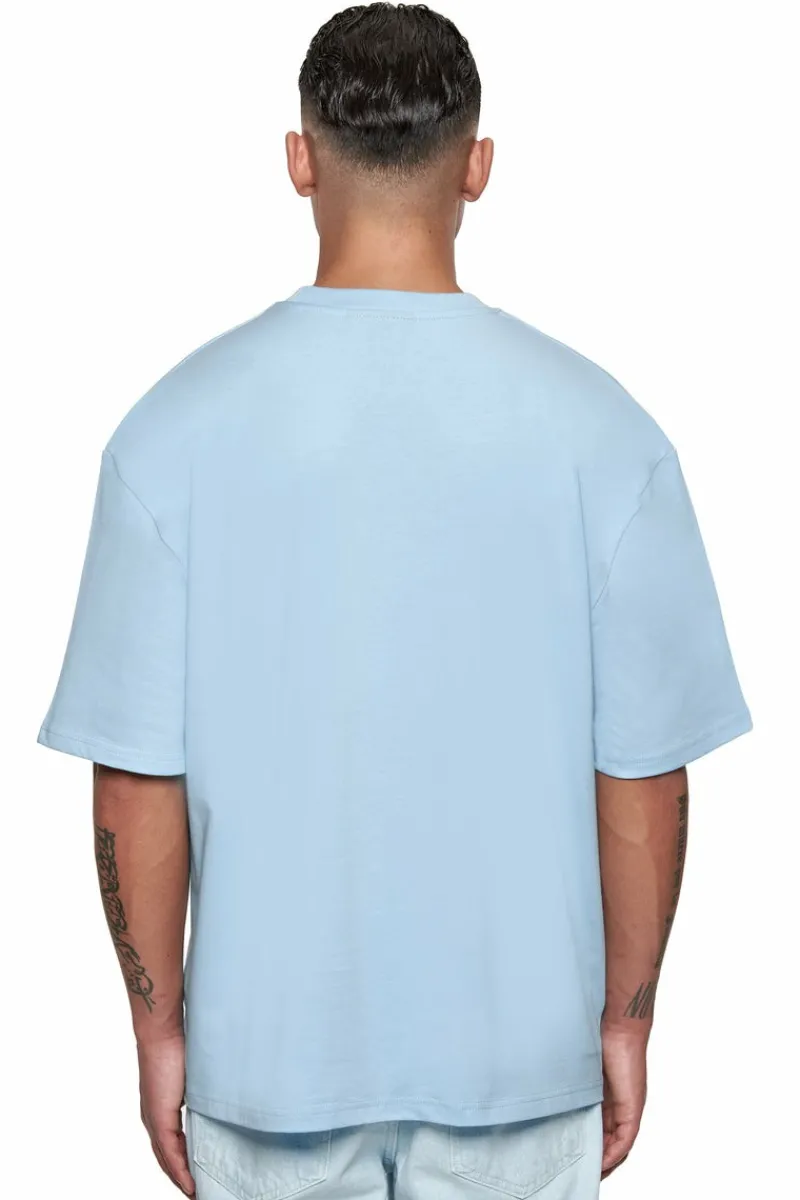 T-Shirt<Dropsize Heavy Oversize Rubber Patch T-Shirt Baby Blue