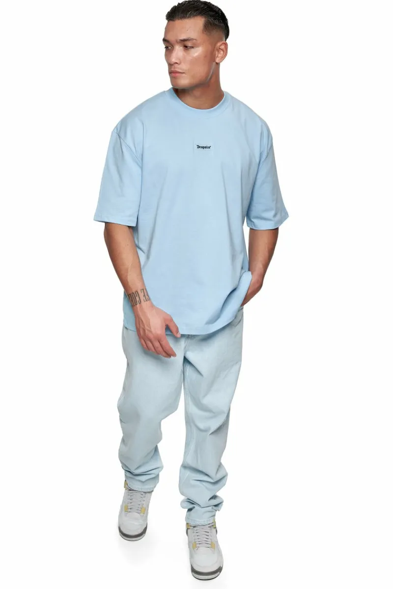 T-Shirt<Dropsize Heavy Oversize Rubber Patch T-Shirt Baby Blue