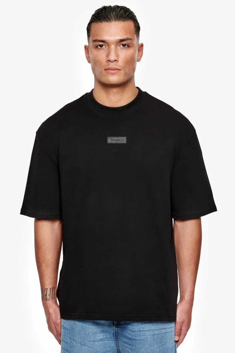 T-Shirt<Dropsize Heavy Oversize Rubber Patch T-Shirt Black