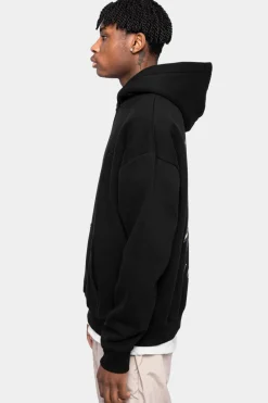 Hoodie<Dropsize Heavy Oversize Scorpion Design Hoodie Black