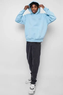 Hoodie<Dropsize Heavy Oversize Scorpion Design Hoodie Baby Blue