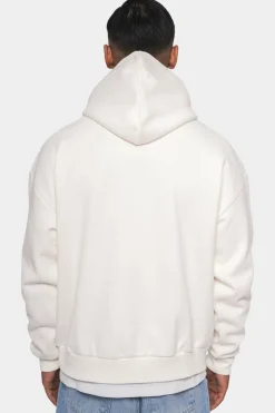 Hoodie<Dropsize Heavy Oversize Scuba Blue Puffer Print Hoodie Cream White