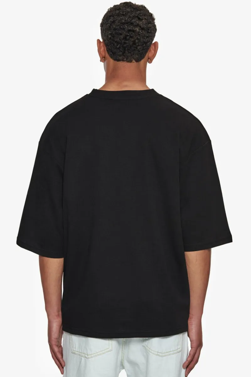 T-Shirt<Dropsize Heavy Oversize Silk Embo T-Shirt Black