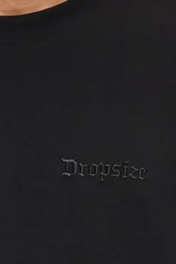 T-Shirt<Dropsize Heavy Oversize Silk Embo T-Shirt Black