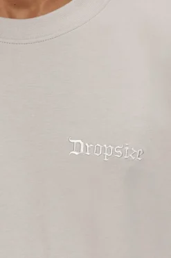 T-Shirt<Dropsize Heavy Oversize Silk Embo T-Shirt Moon Beam