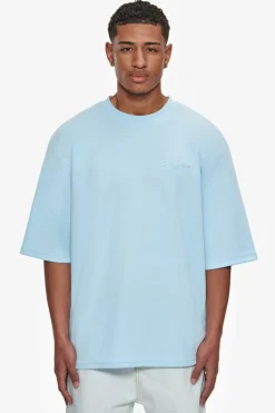T-Shirt<Dropsize Heavy Oversize Silk Embo T-Shirt Baby Blue
