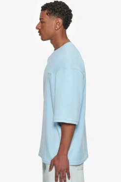 T-Shirt<Dropsize Heavy Oversize Silk Embo T-Shirt Baby Blue