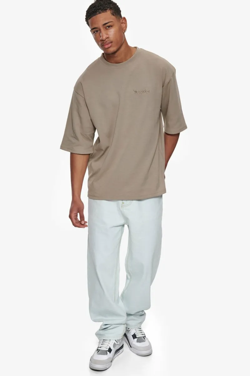 T-Shirt<Dropsize Heavy Oversize Silk Embo T-Shirt Simply Taupe