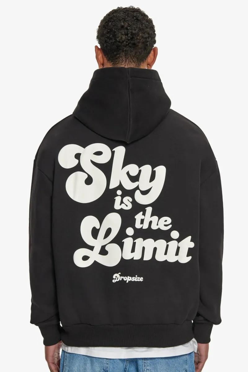 Hoodie<Dropsize Heavy Oversize Sky Is The Limit Hoodie Black