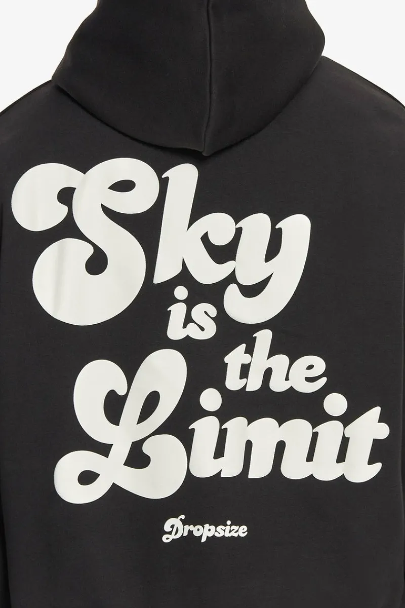 Hoodie<Dropsize Heavy Oversize Sky Is The Limit Hoodie Black