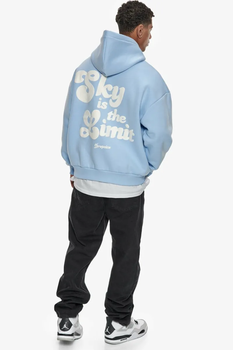 Hoodie<Dropsize Heavy Oversize Sky Is The Limit Hoodie Baby Blue