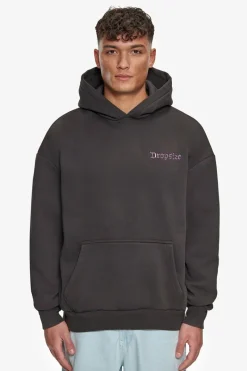 Hoodie<Dropsize Heavy Oversize Sky Is The Limit Hoodie Washed Black