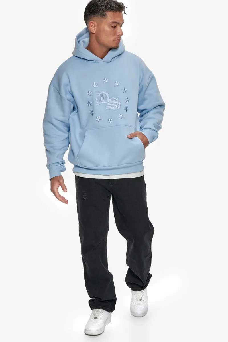 Hoodie<Dropsize Heavy Oversize Star Circle Hoodie Baby Blue