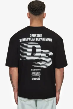 T-Shirt<Dropsize Heavy Oversize Streetwear Department T-Shirt Black