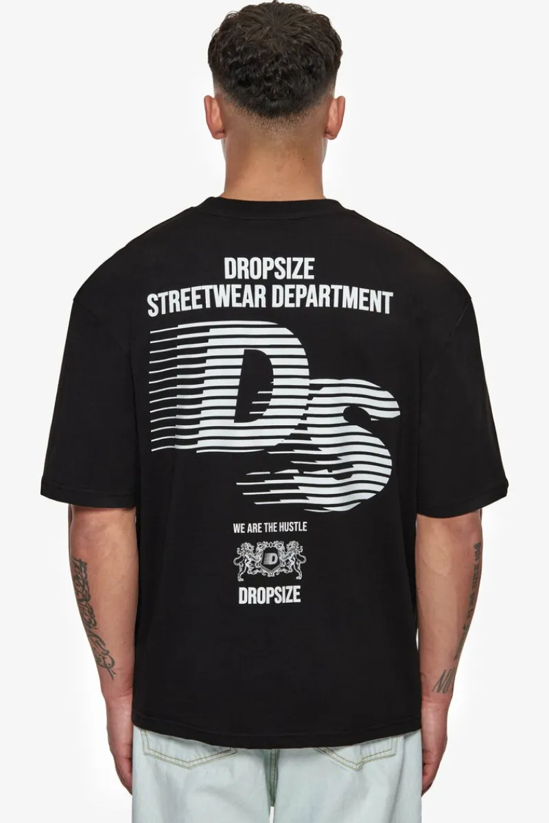 T-Shirt<Dropsize Heavy Oversize Streetwear Department T-Shirt Black