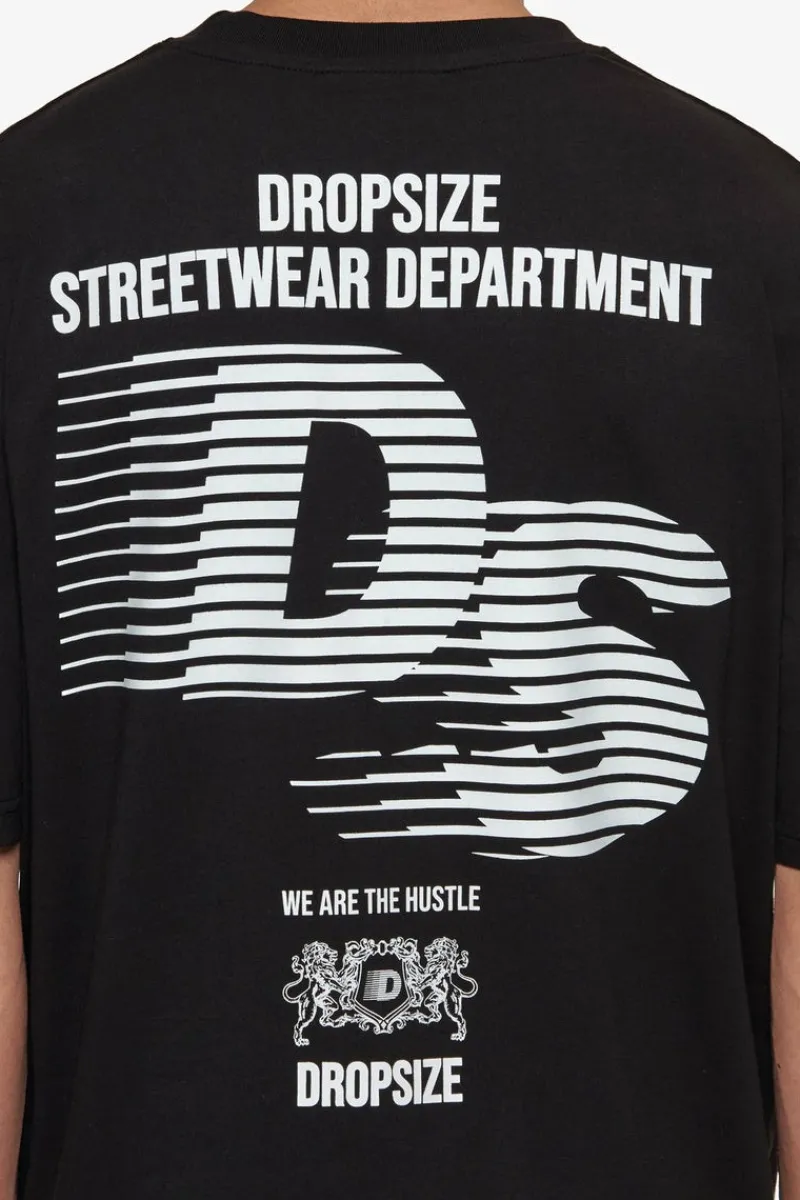 T-Shirt<Dropsize Heavy Oversize Streetwear Department T-Shirt Black