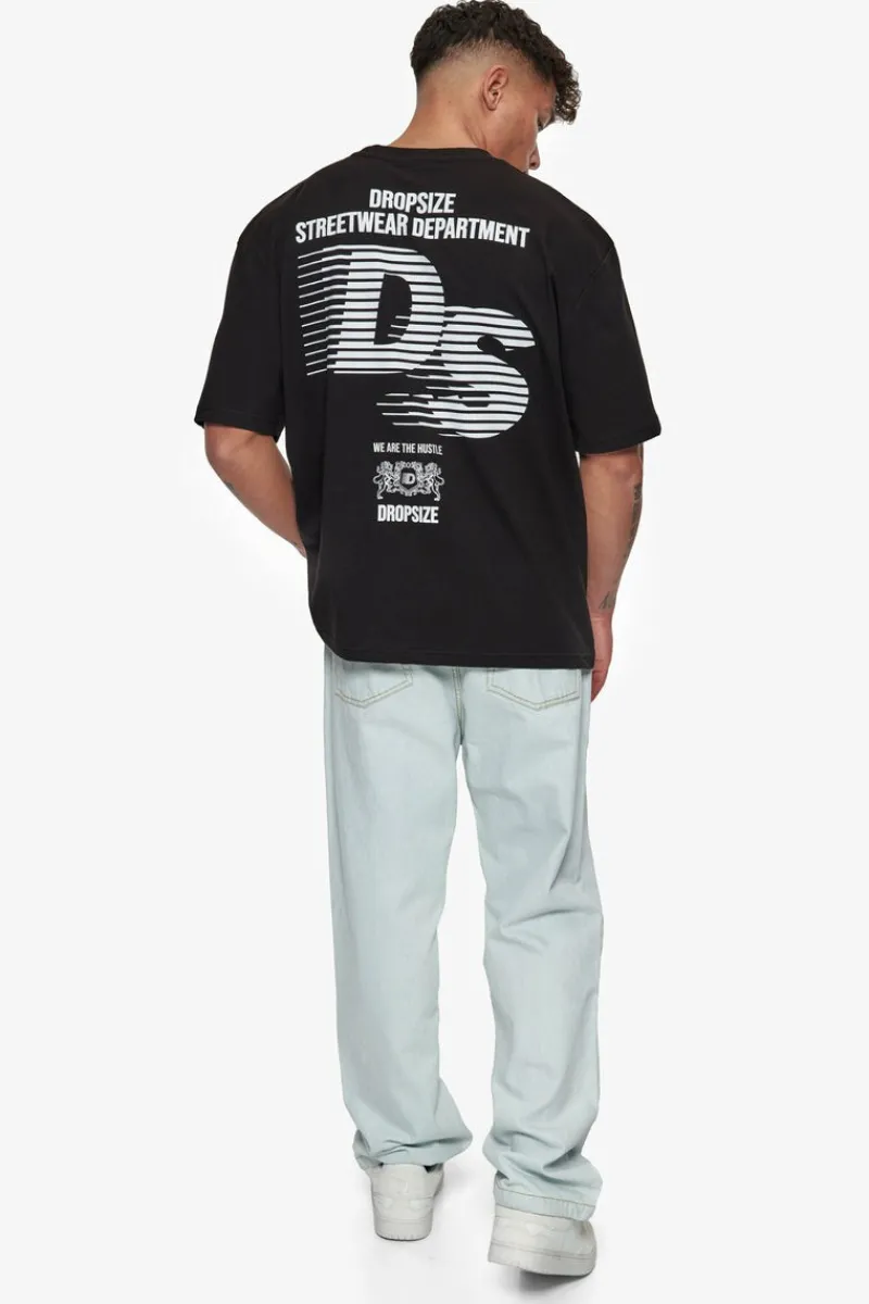 T-Shirt<Dropsize Heavy Oversize Streetwear Department T-Shirt Black