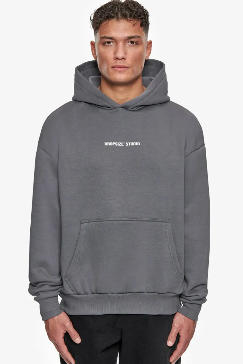 Hoodie<Dropsize Heavy Oversize Studio Hoodie Grey / White