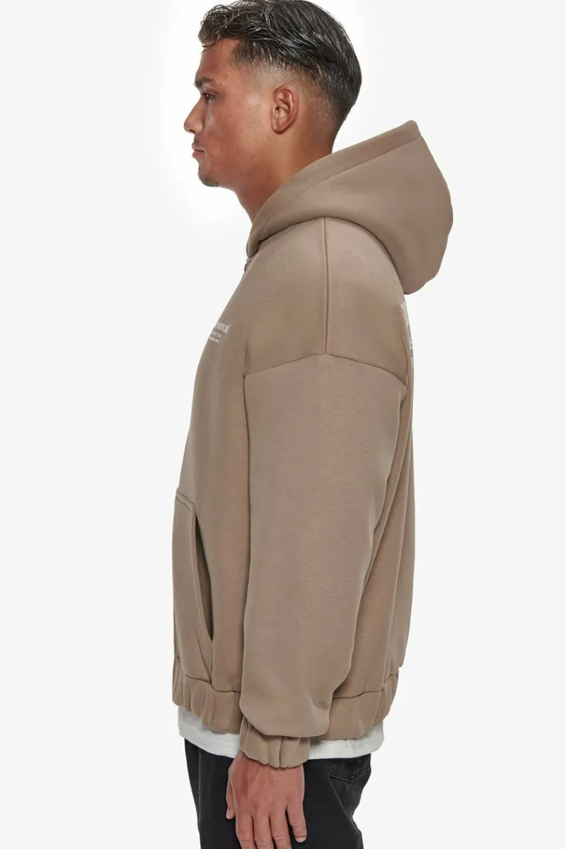 Zipper<Dropsize Heavy Oversize Tdc Zip-Hoodie Silver Mink