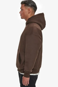 Hoodie<Dropsize Heavy Oversize Triple Logo Hoodie Chocolate Brown