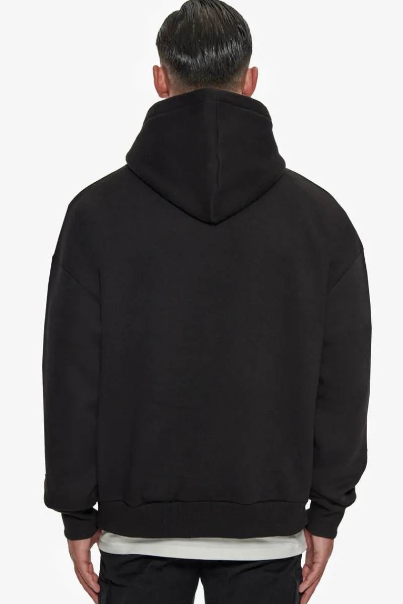 Hoodie<Dropsize Heavy Oversize Triple Logo Hoodie Black
