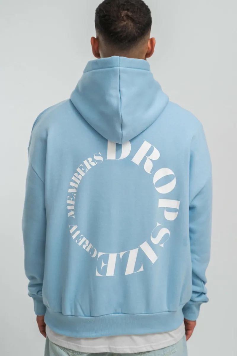 Hoodie<Dropsize Heavy Oversize V2 Cirlce Hoodie Baby Blue