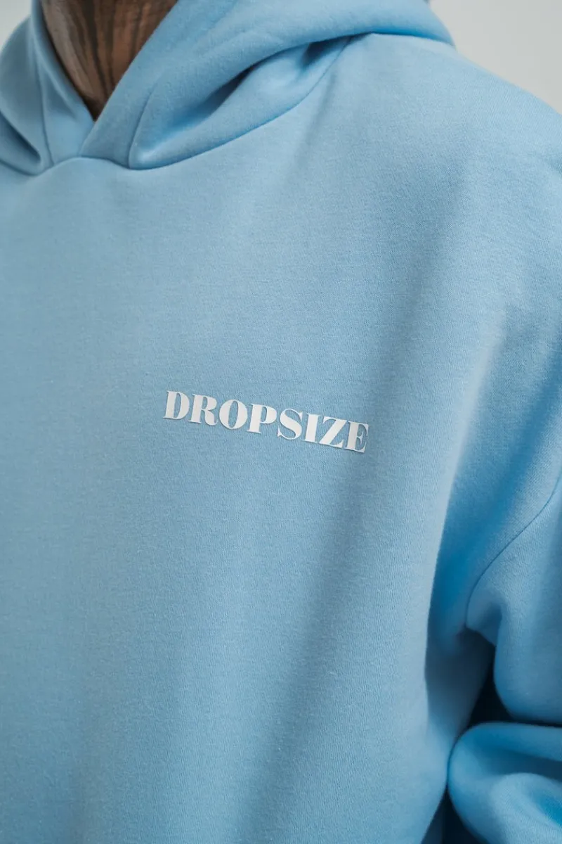 Hoodie<Dropsize Heavy Oversize V2 Cirlce Hoodie Baby Blue