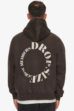 Hoodie<Dropsize Heavy Oversize V2 Cirlce Hoodie Chocolate Brown
