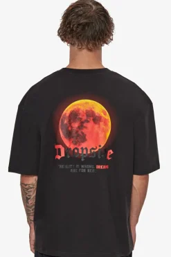 T-Shirt<Dropsize Heavy Oversize V2 Moon T-Shirt Black