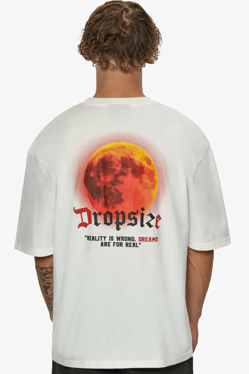 T-Shirt<Dropsize Heavy Oversize V2 Moon T-Shirt Cream White