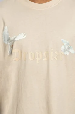 T-Shirt<Dropsize Heavy Oversize White Doves T-Shirt Coconut Milk